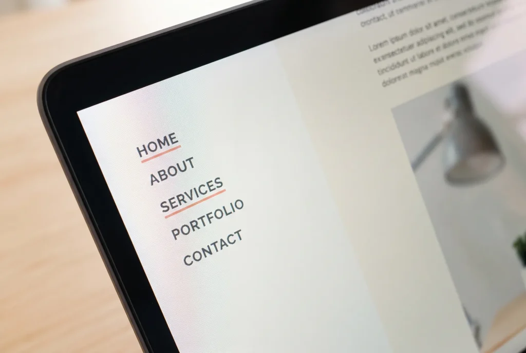 Macro detail of a finished responsive website design by a Perth web design studio