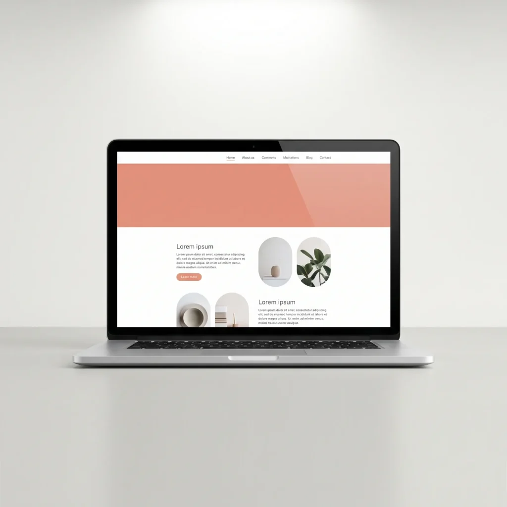 Website redesign shown on a laptop screen for a Perth web design studio