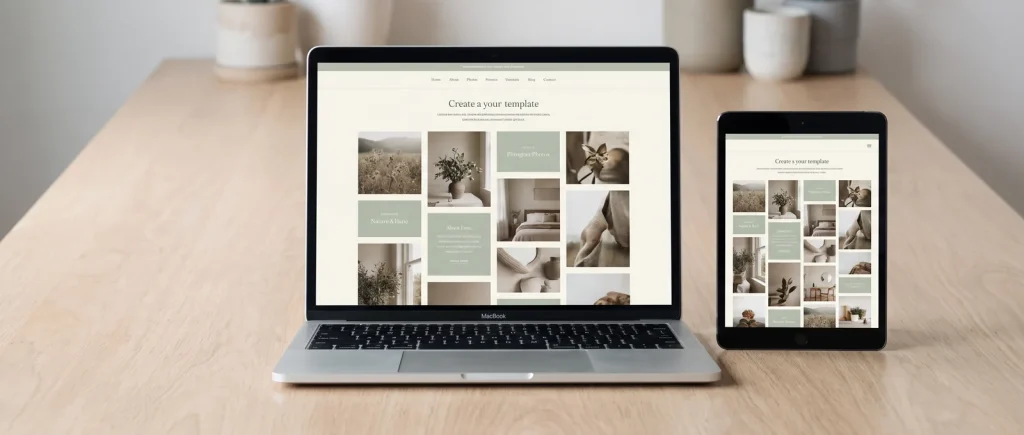 Finished WordPress website design shown on laptop and tablet screens for a Perth web design studio